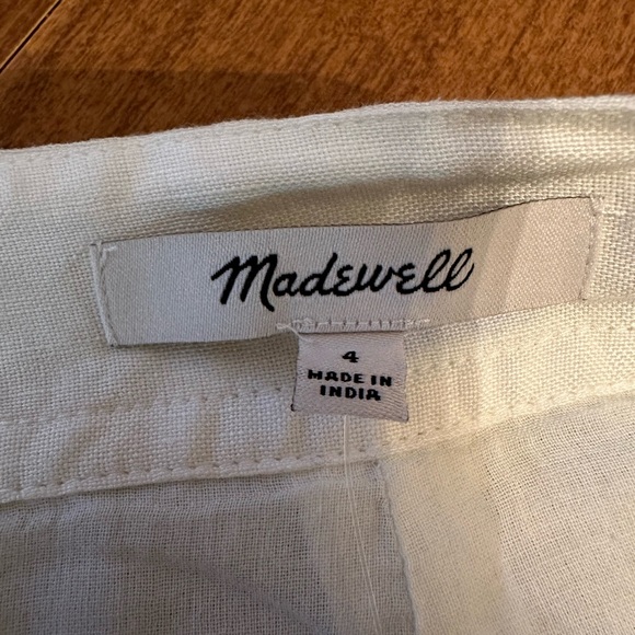 Madewell Linen-Blend Tulip-Hem Mini Skirt: Earth-Dyed Edition Size 4 NWT - Picture 5 of 8